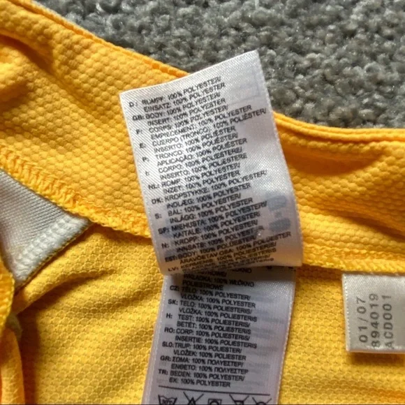 Adidas Women's Cycling Yellow Active Top - Picture 8 of 11